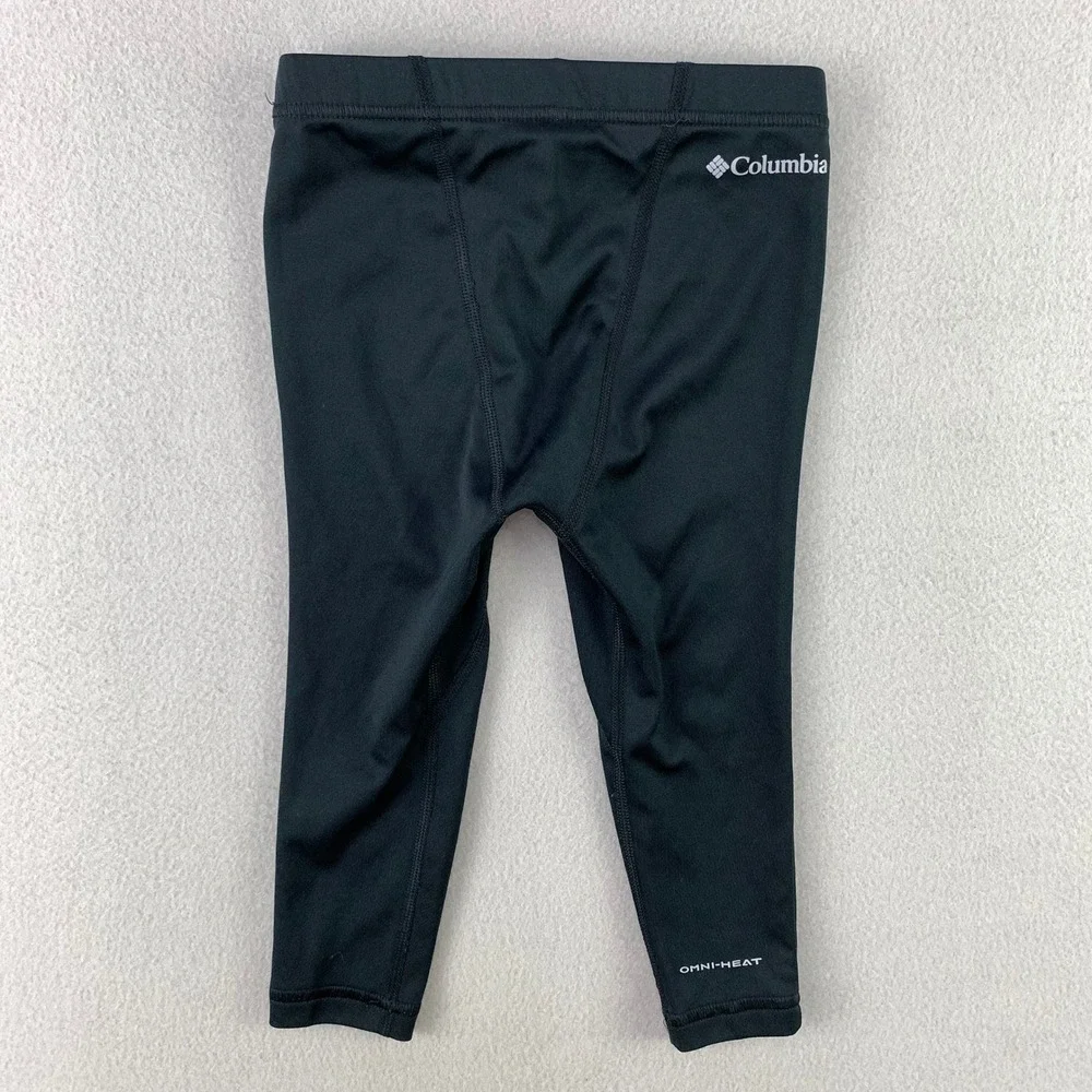 Columbia Omni-Heat Midweight Baselayer Top+Bottom Set Kids size 2T Black Thermal
